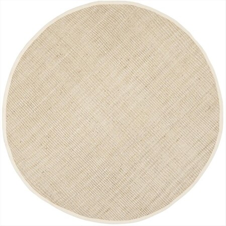 Safavieh 4 x 4 ft. Round Casual Ivory Natural Fiber Rug NF730A-4R